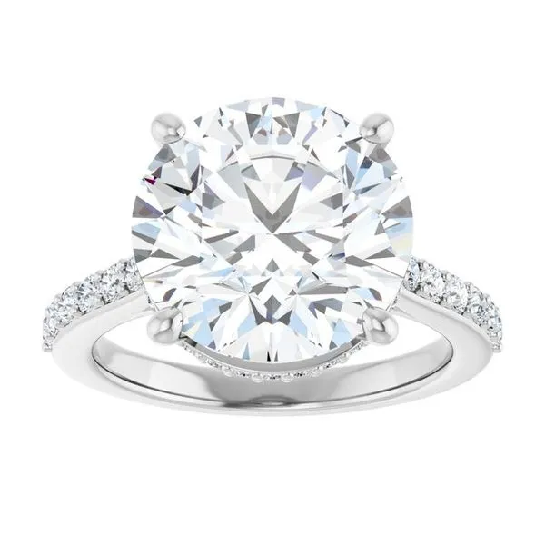 Hidden Halo-Style Engagement Ring Image 3 JF Jones Jewelers Rochester, NY