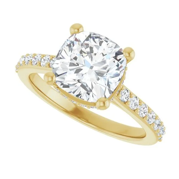 Hidden Halo-Style Engagement Ring Image 5 Don's Jewelry & Design Washington, IA