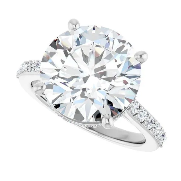 Hidden Halo-Style Engagement Ring Image 5 Vulcan's Forge LLC KANSAS CITY, MO