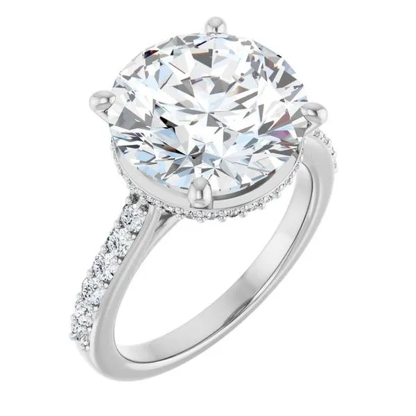 Hidden Halo-Style Engagement Ring Morin Jewelers Southbridge, MA