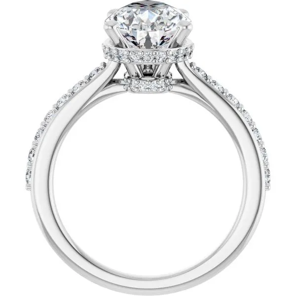Hidden Halo-Style Engagement Ring Image 2 J. Thomas Jewelers Rochester Hills, MI