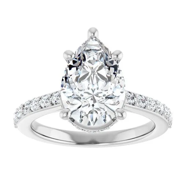 Hidden Halo-Style Engagement Ring Image 3 The Ring Austin Round Rock, TX