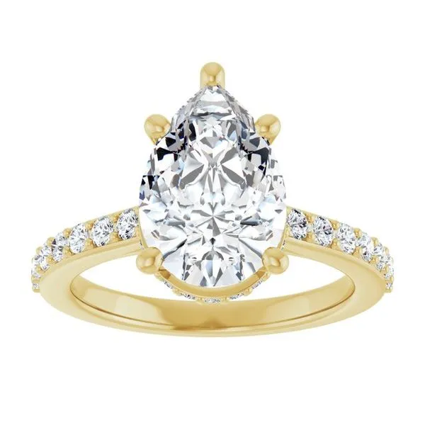 Hidden Halo-Style Engagement Ring Image 3 The Ring Austin Round Rock, TX