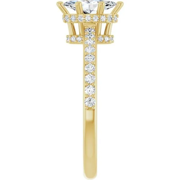 Hidden Halo-Style Engagement Ring Image 4 Austin's Fine Diamonds & Jewelry Lyndhurst, NJ