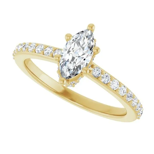 Hidden Halo-Style Engagement Ring Image 5 J. Thomas Jewelers Rochester Hills, MI