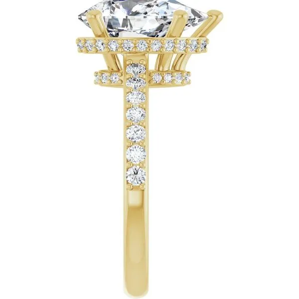 Hidden Halo-Style Engagement Ring Image 4 Don's Jewelry & Design Washington, IA