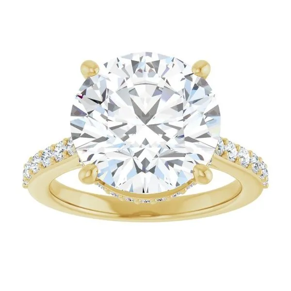 Hidden Halo-Style Engagement Ring Image 3 Clater Jewelers Louisville, KY