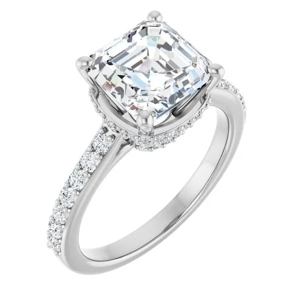 Hidden Halo-Style Engagement Ring J. Thomas Jewelers Rochester Hills, MI