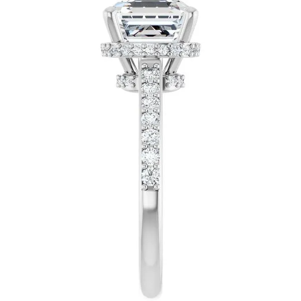 Hidden Halo-Style Engagement Ring Image 4 The Ring Austin Round Rock, TX