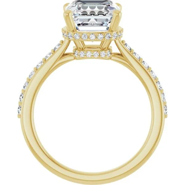 Hidden Halo-Style Engagement Ring Image 2 Raleigh Diamond Fine Jewelry Raleigh, NC