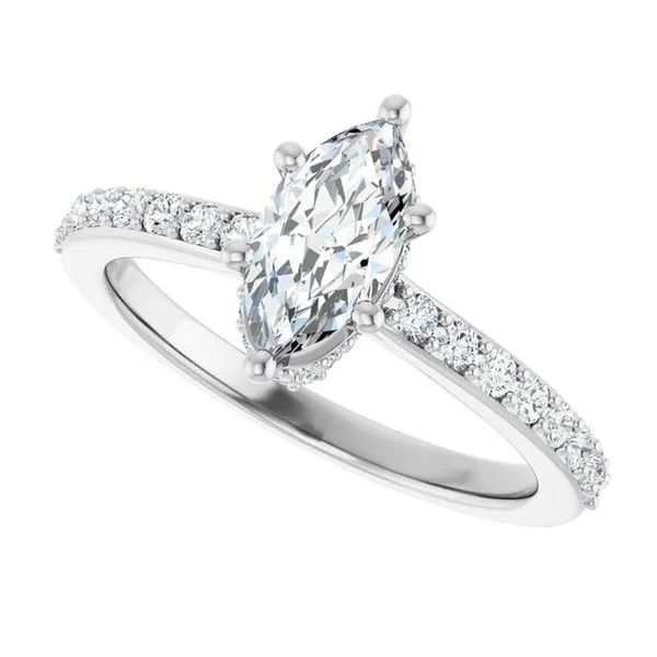 Hidden Halo-Style Engagement Ring Image 5 The Ring Austin Round Rock, TX