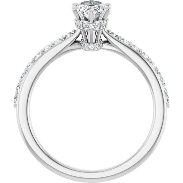 Hidden Halo-Style Engagement Ring Image 2 The Jewelry Source El Segundo, CA