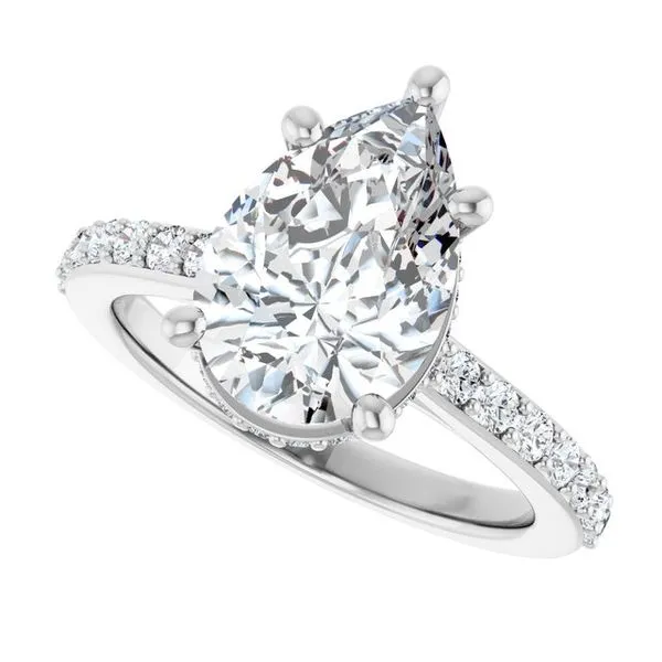 Hidden Halo-Style Engagement Ring Image 5 The Ring Austin Round Rock, TX