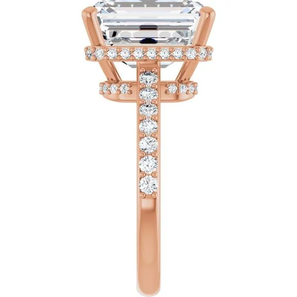 Hidden Halo-Style Engagement Ring Image 4 Futer Bros Jewelers York, PA