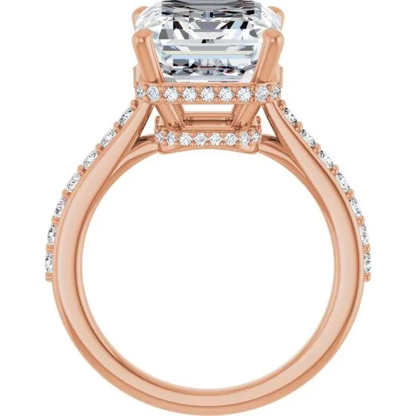 Hidden Halo-Style Engagement Ring Image 2 Vulcan's Forge LLC KANSAS CITY, MO