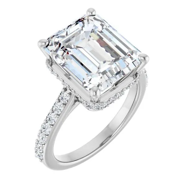 Hidden Halo-Style Engagement Ring J. Thomas Jewelers Rochester Hills, MI