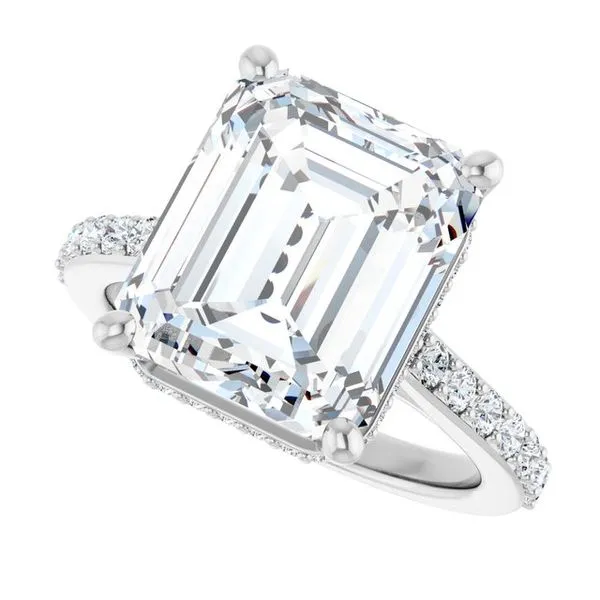 Hidden Halo-Style Engagement Ring Image 5 Michael Szwed Jewelers Longmeadow, MA