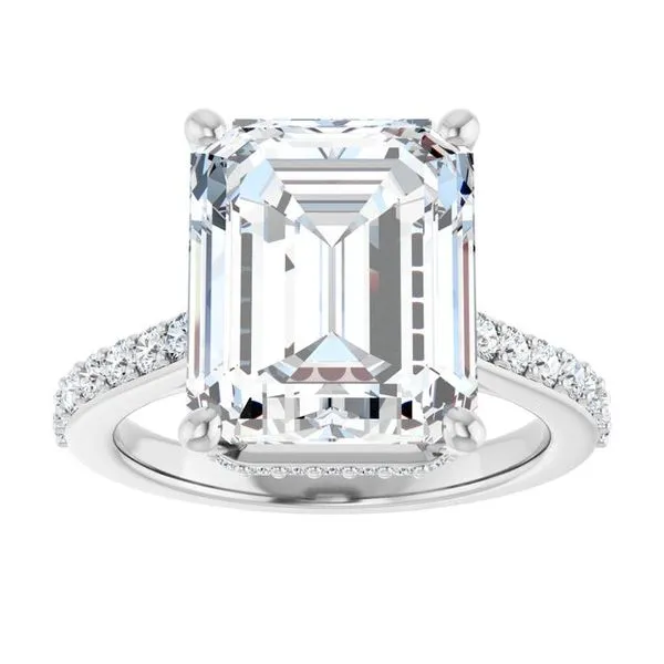 Hidden Halo-Style Engagement Ring Image 3 Austin's Fine Diamonds & Jewelry Lyndhurst, NJ