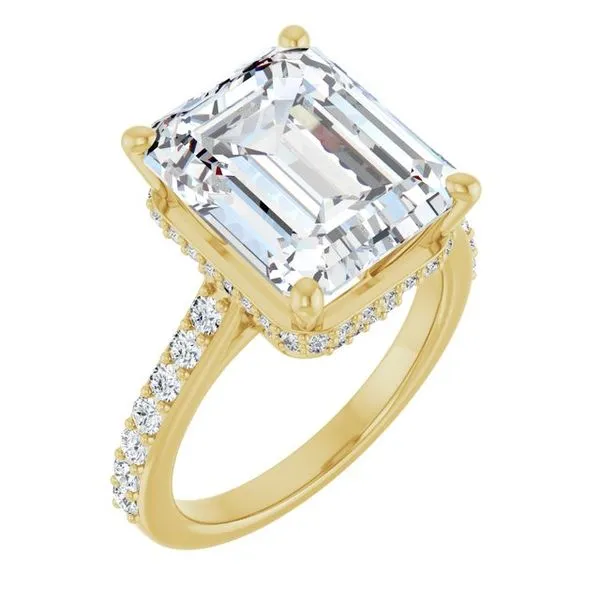 Hidden Halo-Style Engagement Ring The Ring Austin Round Rock, TX