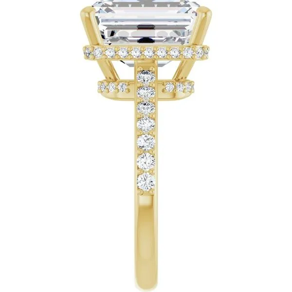 Hidden Halo-Style Engagement Ring Image 4 Northwood Jewelers Northwood, OH