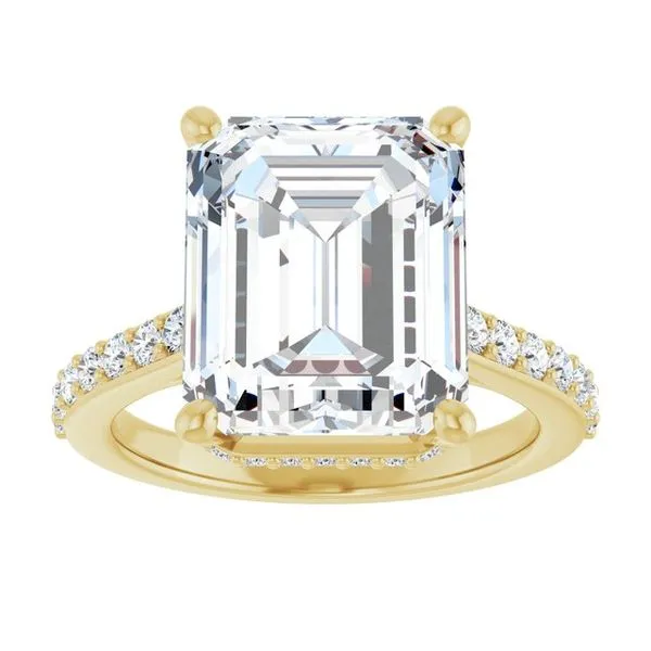 Hidden Halo-Style Engagement Ring Image 3 J. Thomas Jewelers Rochester Hills, MI