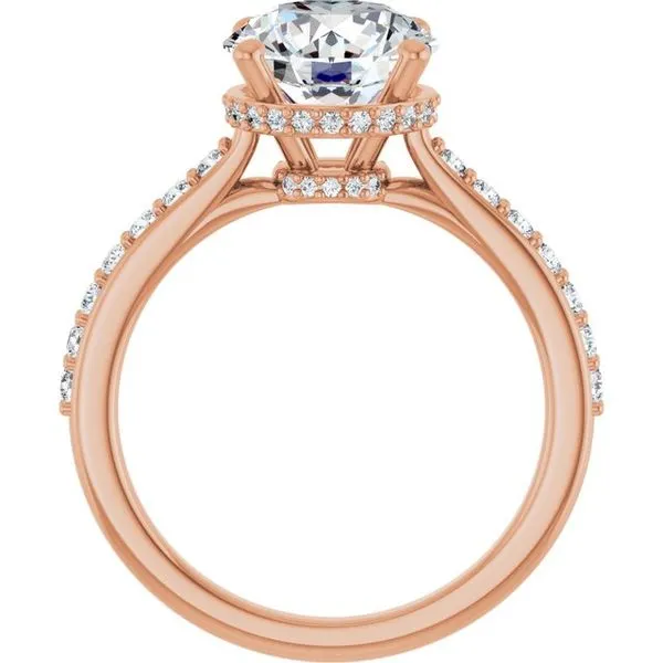 Hidden Halo-Style Engagement Ring Image 2 Austin's Fine Diamonds & Jewelry Lyndhurst, NJ