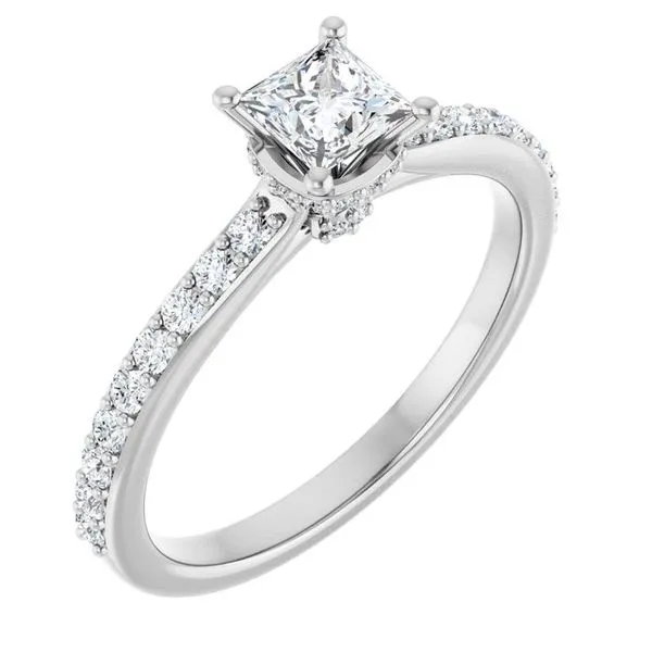 Hidden Halo-Style Engagement Ring The Jewelry Source El Segundo, CA