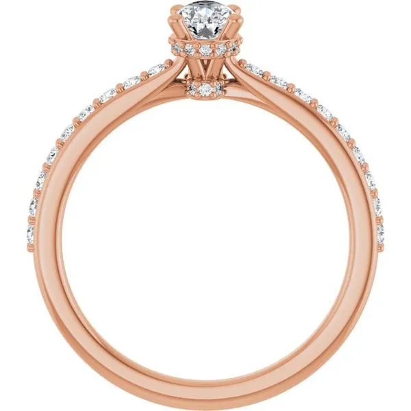 Hidden Halo-Style Engagement Ring Image 2 J. West Jewelers Round Rock, TX