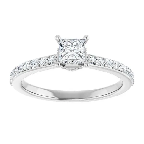 Hidden Halo-Style Engagement Ring Image 3 Natale Jewelers Sewell, NJ