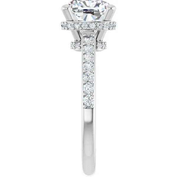 Hidden Halo-Style Engagement Ring Image 4 Michael Szwed Jewelers Longmeadow, MA