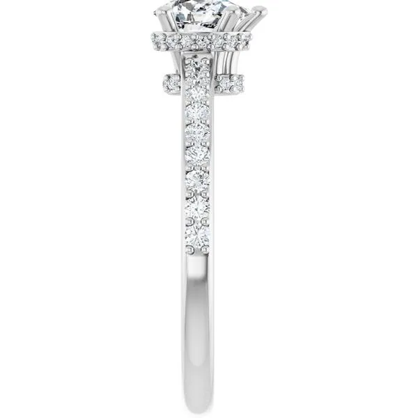 Hidden Halo-Style Engagement Ring Image 4 Clater Jewelers Louisville, KY