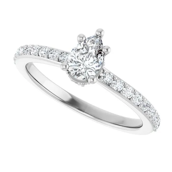 Hidden Halo-Style Engagement Ring Image 5 J. Thomas Jewelers Rochester Hills, MI