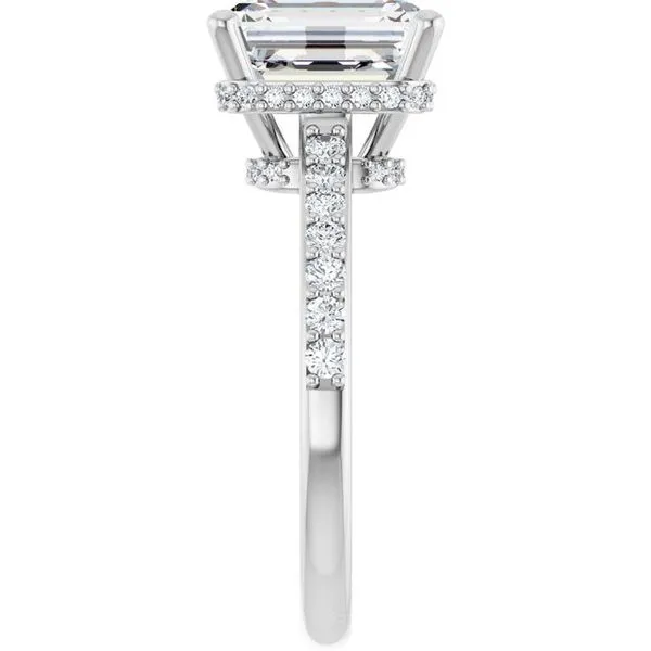 Hidden Halo-Style Engagement Ring Image 4 The Ring Austin Round Rock, TX