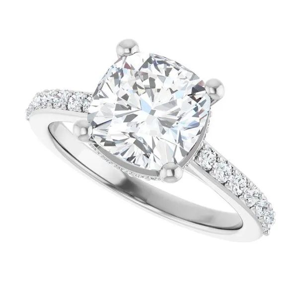 Hidden Halo-Style Engagement Ring Image 5 Raleigh Diamond Fine Jewelry Raleigh, NC