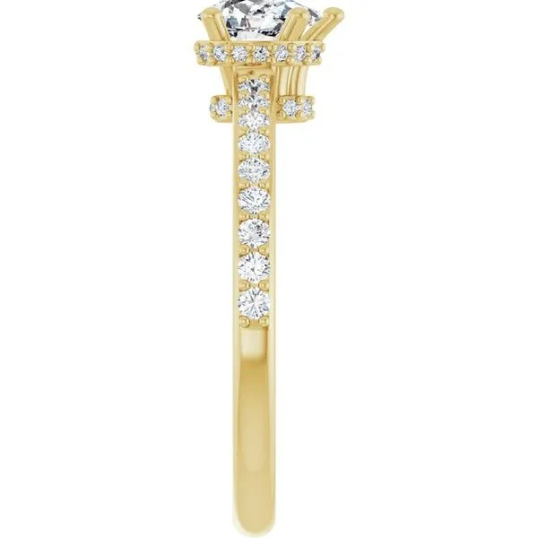 Hidden Halo-Style Engagement Ring Image 4 Shipley's Fine Jewelry Hampstead, MD