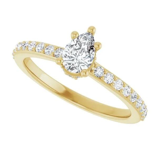 Hidden Halo-Style Engagement Ring Image 5 The Ring Austin Round Rock, TX