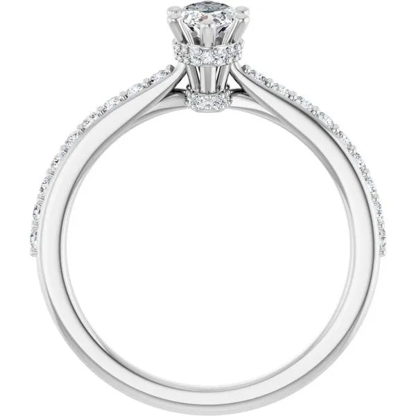 Hidden Halo-Style Engagement Ring Image 2 Arezzo Jewelers Elmwood Park, IL