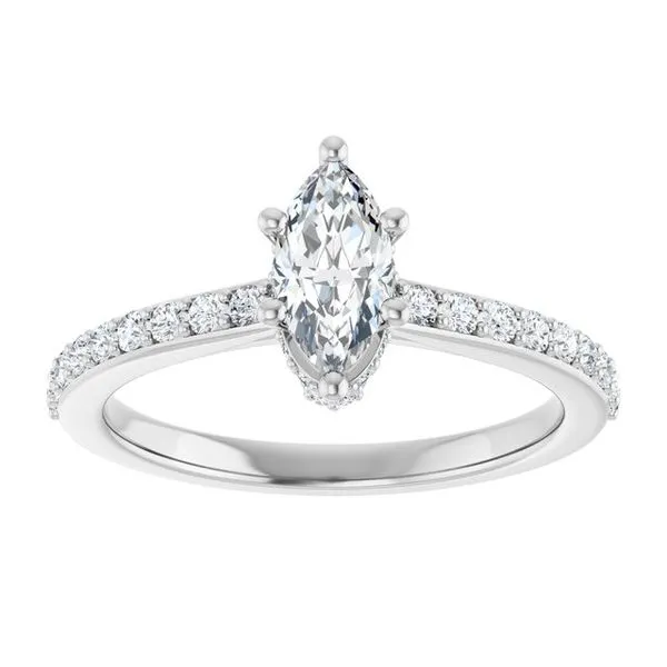 Hidden Halo-Style Engagement Ring Image 3 J. Thomas Jewelers Rochester Hills, MI