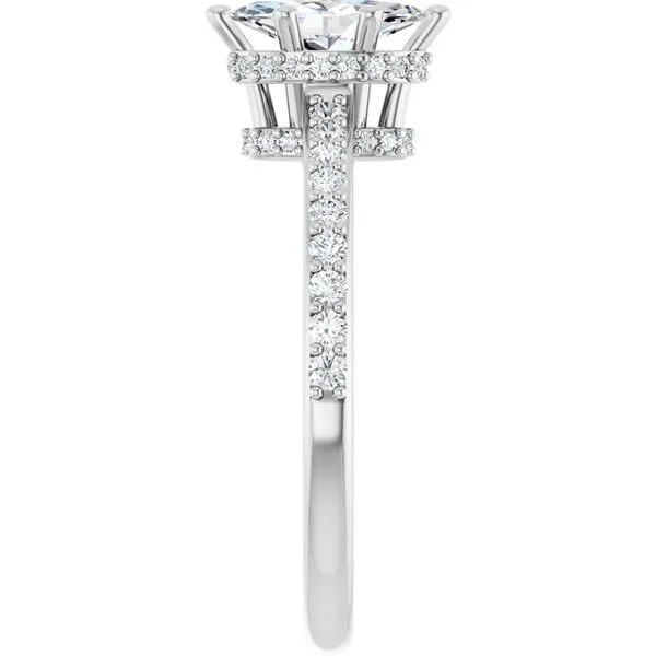 Hidden Halo-Style Engagement Ring Image 4 Natale Jewelers Sewell, NJ