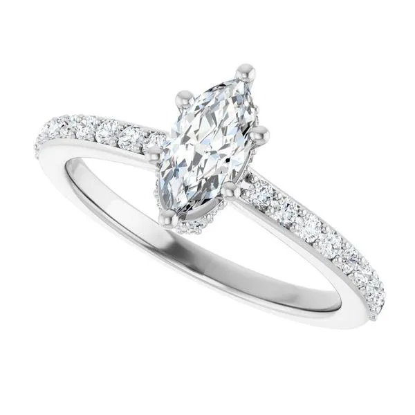 Hidden Halo-Style Engagement Ring Image 5 JF Jones Jewelers Rochester, NY
