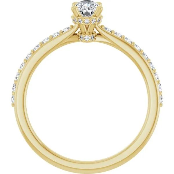 Hidden Halo-Style Engagement Ring Image 2 The Jewelry Source El Segundo, CA