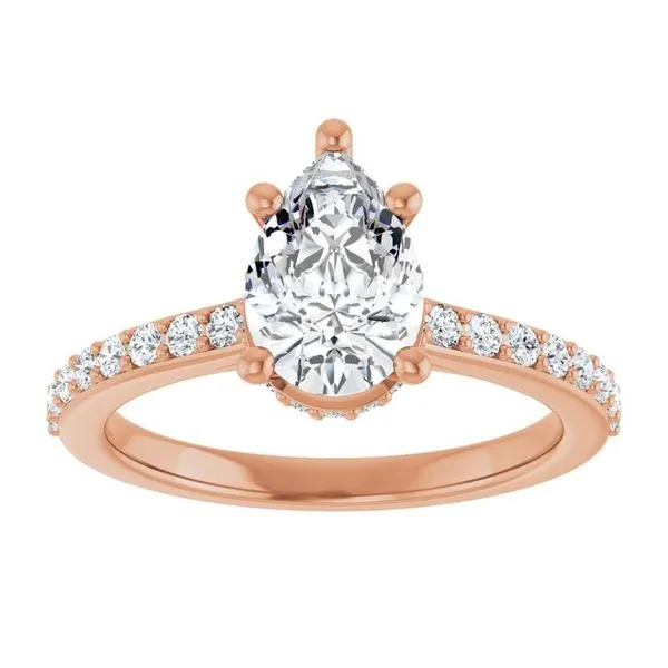 Hidden Halo-Style Engagement Ring Image 3 Clater Jewelers Louisville, KY