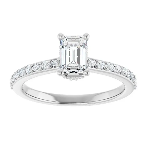 Hidden Halo-Style Engagement Ring Image 3 The Ring Austin Round Rock, TX