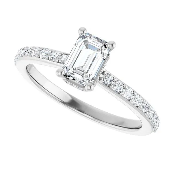 Hidden Halo-Style Engagement Ring Image 5 Paul James Jewelers Angels Camp, CA