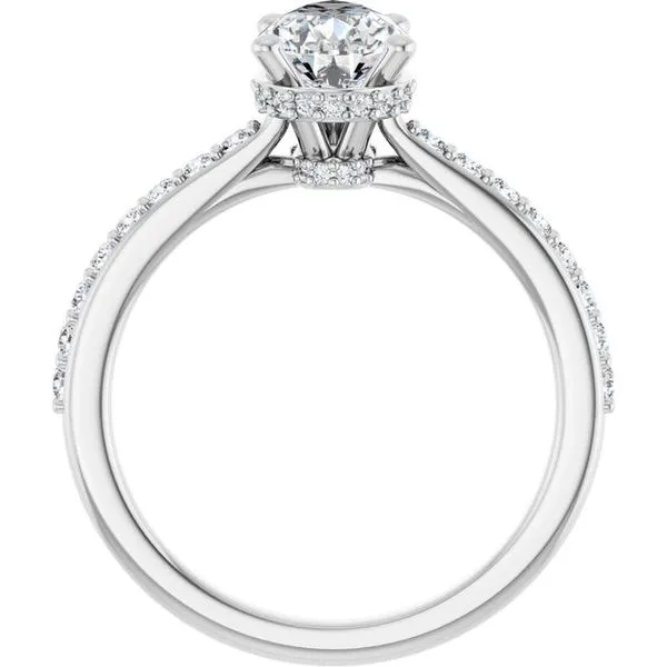 Hidden Halo-Style Engagement Ring Image 2 J. Thomas Jewelers Rochester Hills, MI