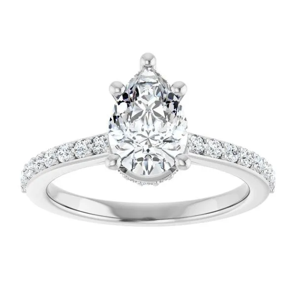 Hidden Halo-Style Engagement Ring Image 3 Redlands Jewelers Redlands, CA