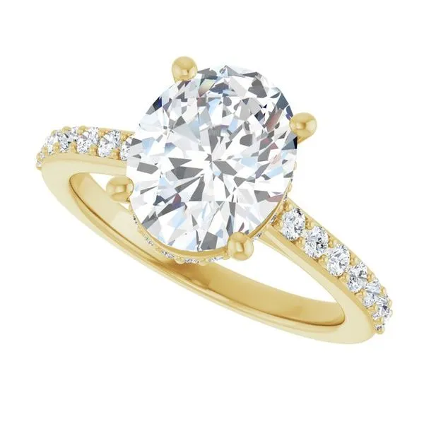 Hidden Halo-Style Engagement Ring Image 5 JF Jones Jewelers Rochester, NY