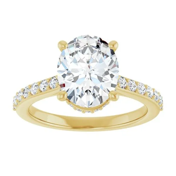 Hidden Halo-Style Engagement Ring Image 3 Arezzo Jewelers Elmwood Park, IL
