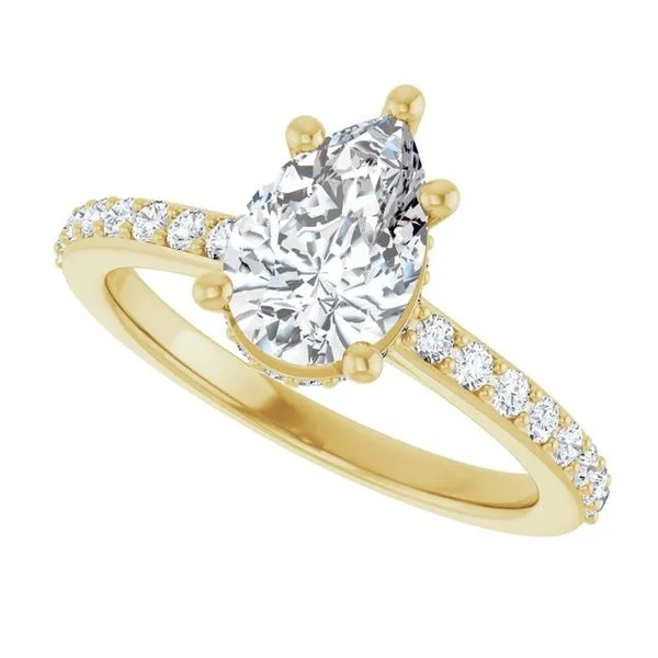 Hidden Halo-Style Engagement Ring Image 5 J. Thomas Jewelers Rochester Hills, MI