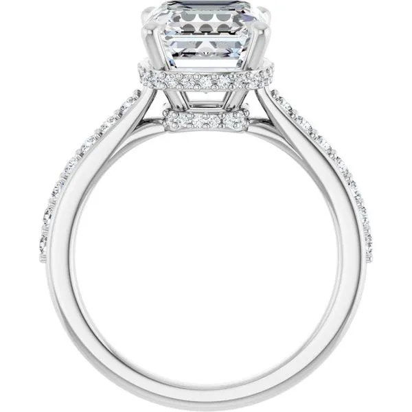Hidden Halo-Style Engagement Ring Image 2 Shipley's Fine Jewelry Hampstead, MD
